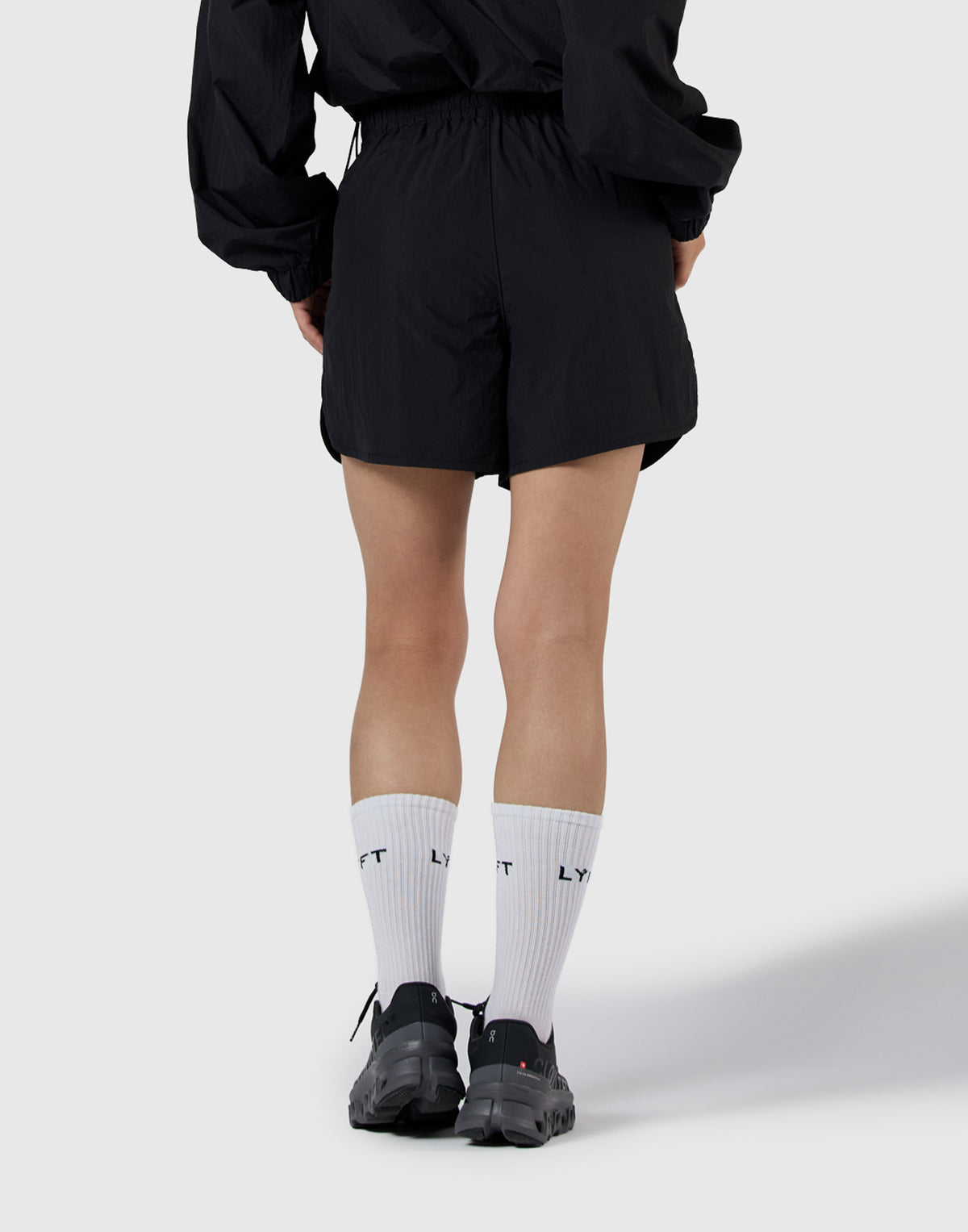 Nylon Athletic Shorts - Black