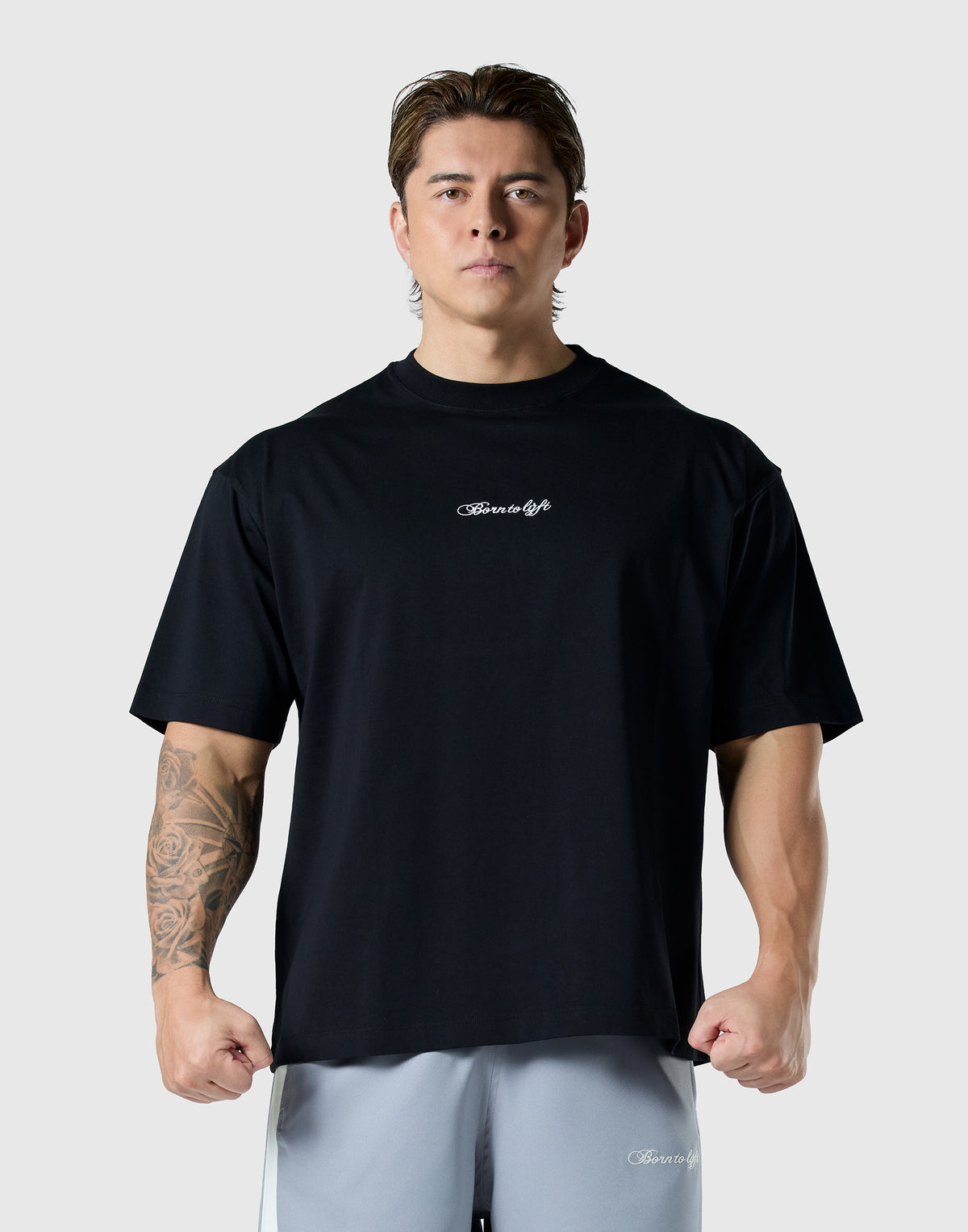 Script Logo Big T-Shirt - Black