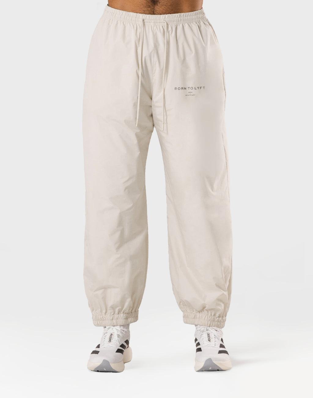 BORN TO LYFT ナイロンパンツ Nylon Lounge Joggers - Ivory – LÝFT