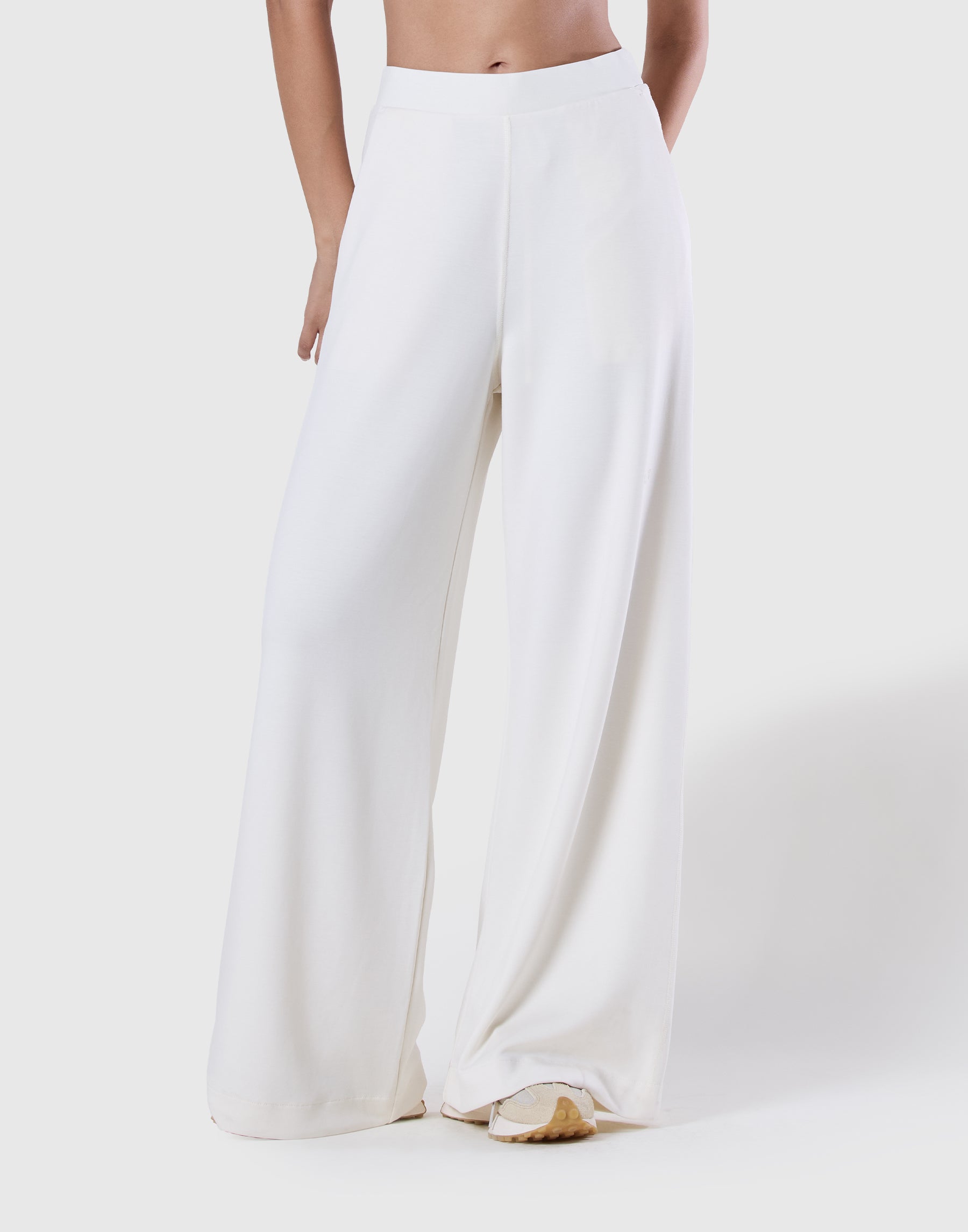 Double-Knit Straight-Leg Pants - Ivory – LÝFT