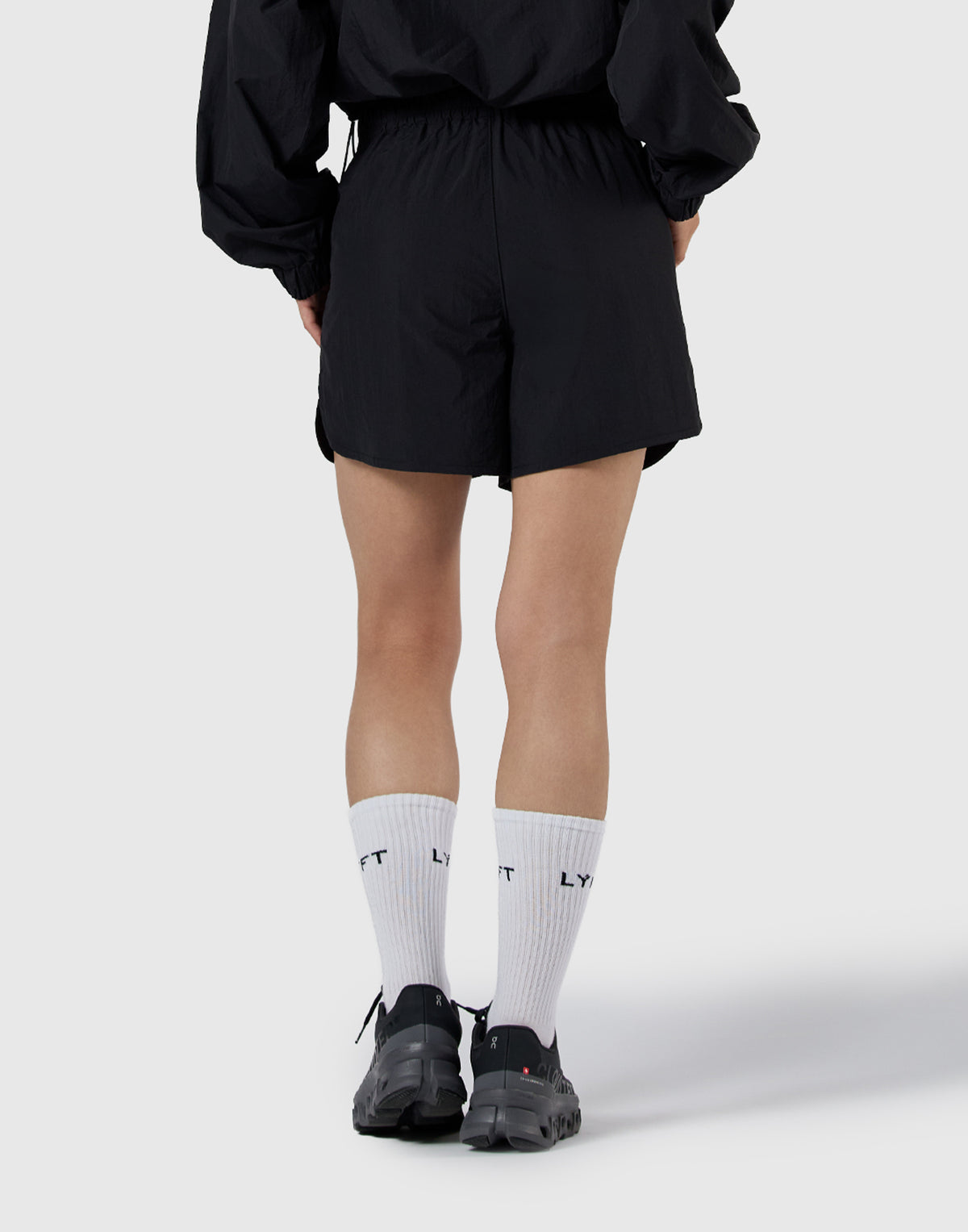 Nylon Athletic Shorts - Black