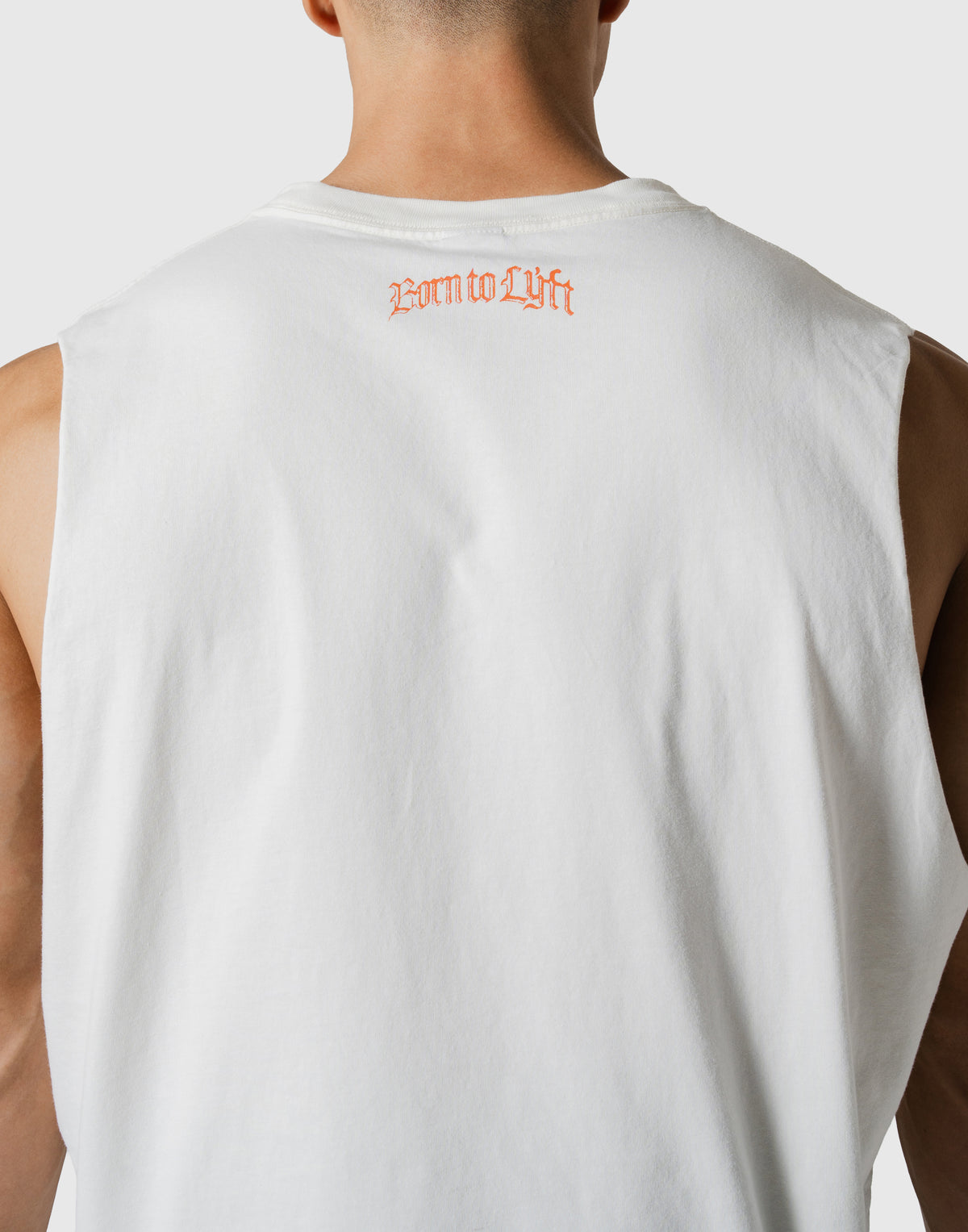 Plate Fire Graphic Vintage Box Tanktop - White