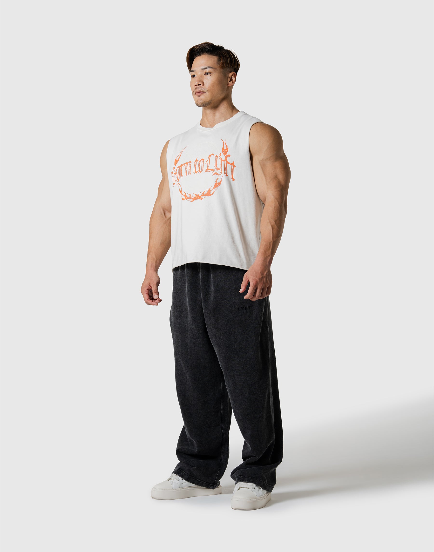 Plate Fire Graphic Vintage Box Tanktop - White – LÝFT
