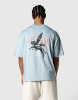 Pegasus Graphic Big T-Shirt - L.Blue