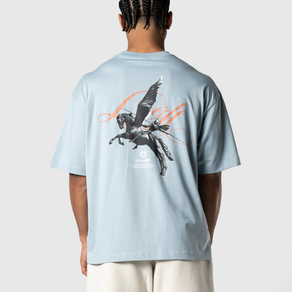 Pegasus Graphic Big T-Shirt - L.Blue – LÝFT