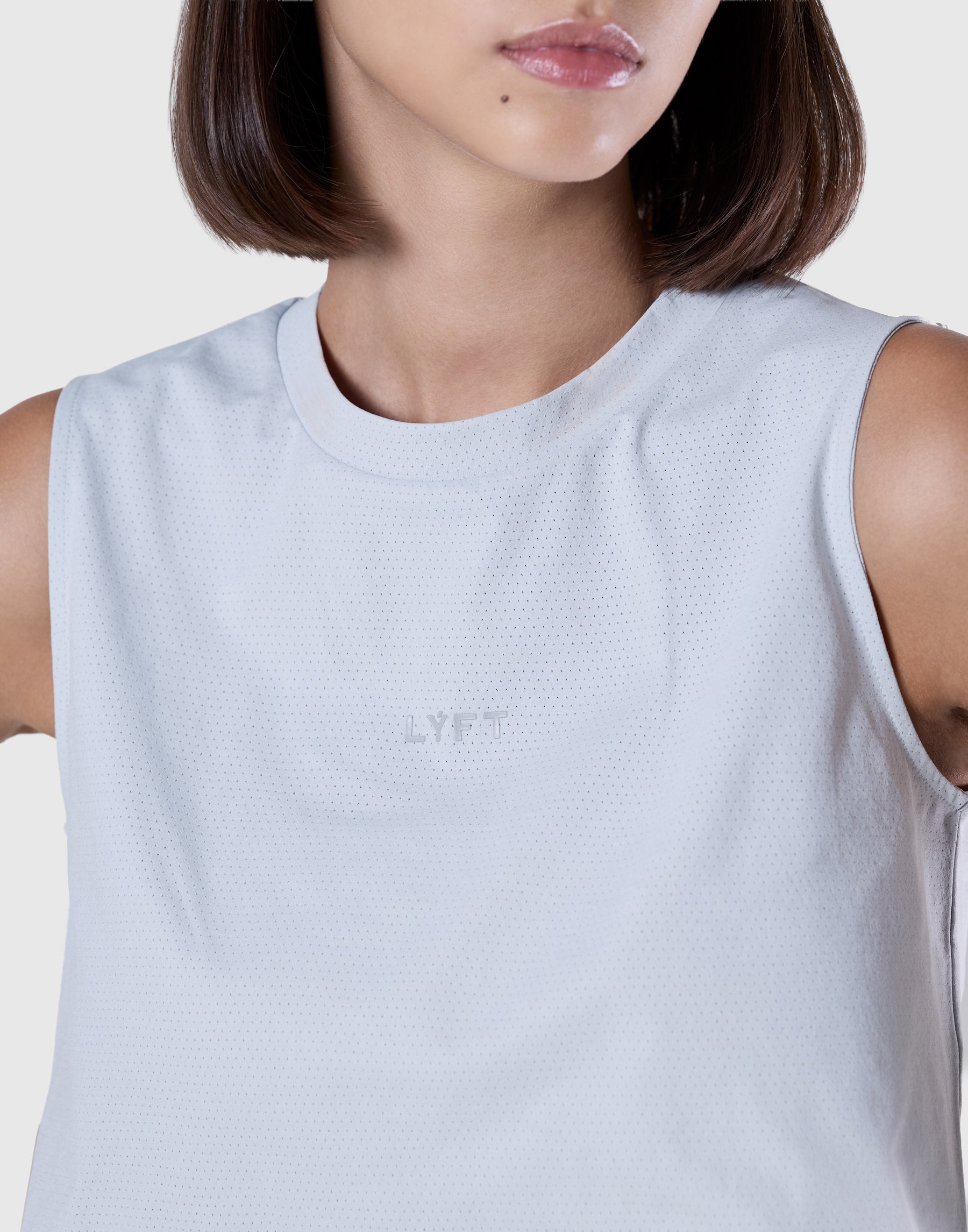 Soft Mesh sleeveless top - Grey – LÝFT