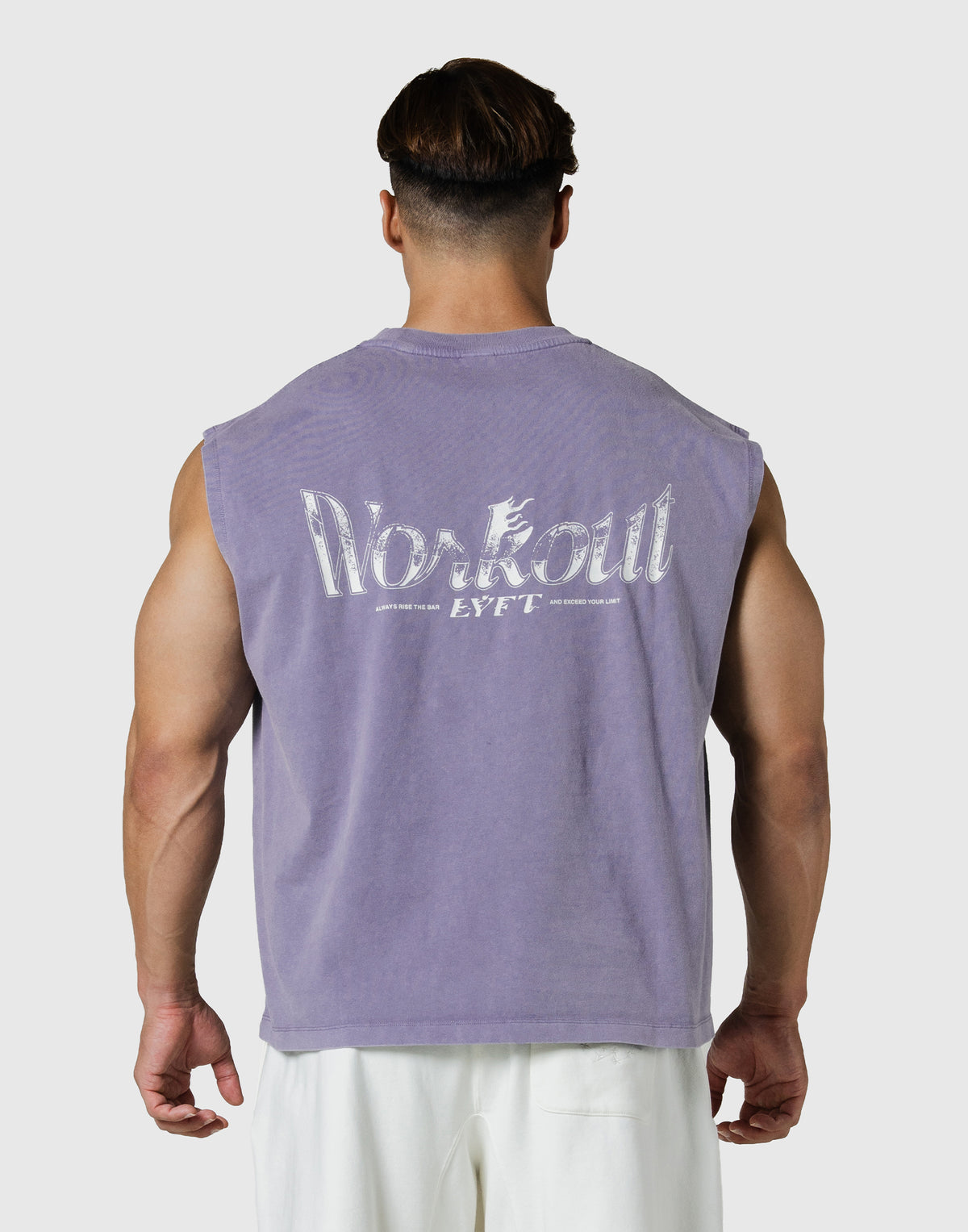 Work Out Graphic Vintage Tanktop - Purple
