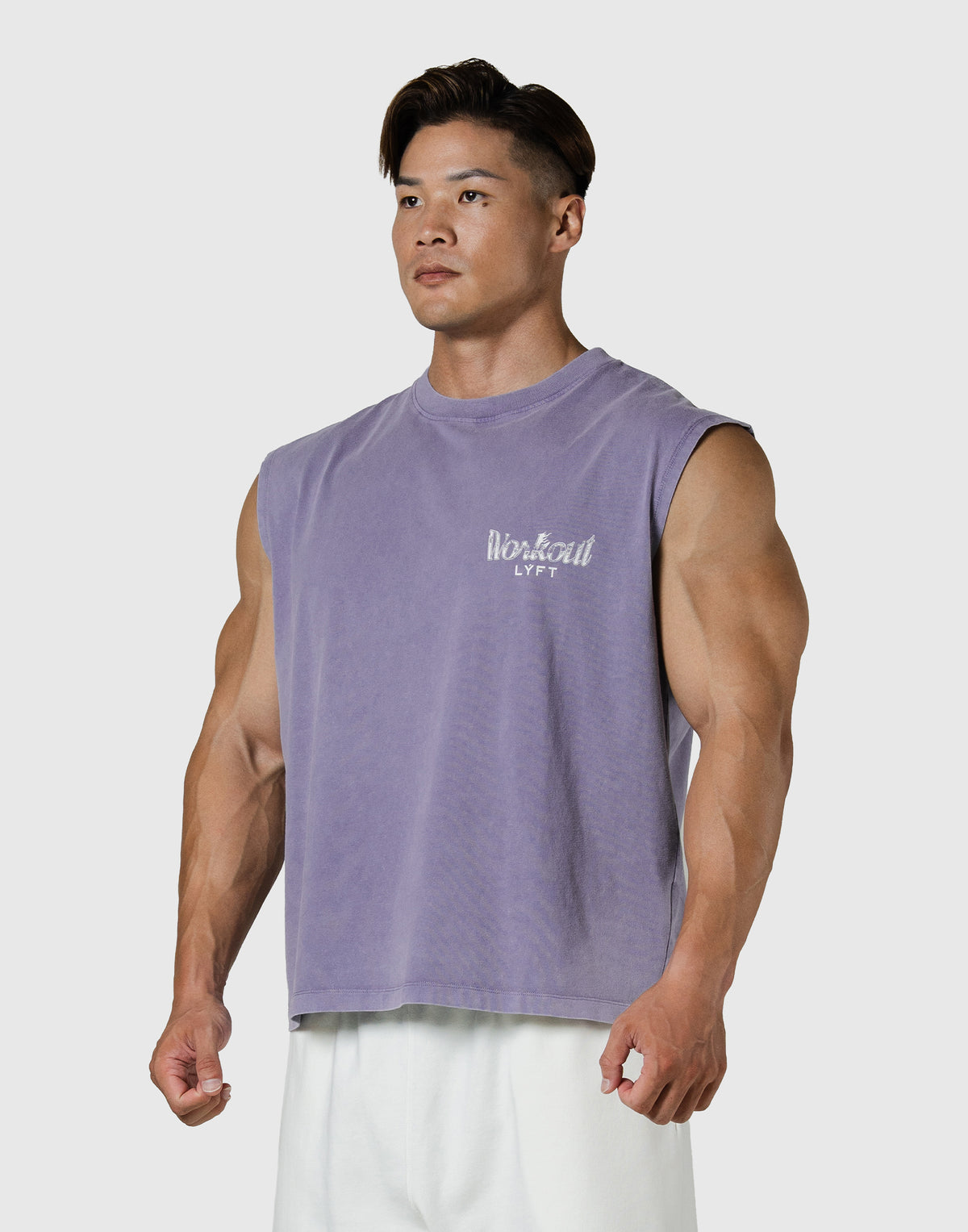 Work Out Graphic Vintage Tanktop - Purple
