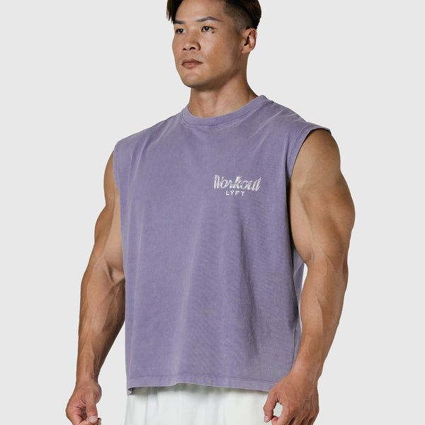 Work Out Graphic Vintage Tanktop - Purple – LÝFT