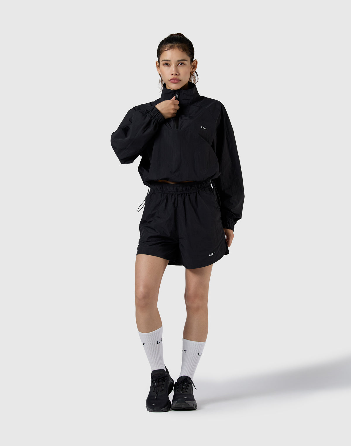Nylon Athletic Shorts - Black