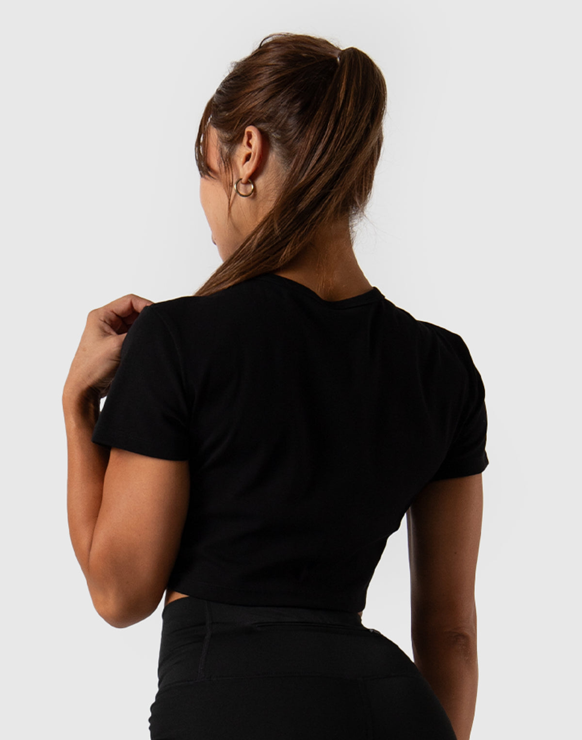 LÝFT Logo Short Length T-Shirt - Black