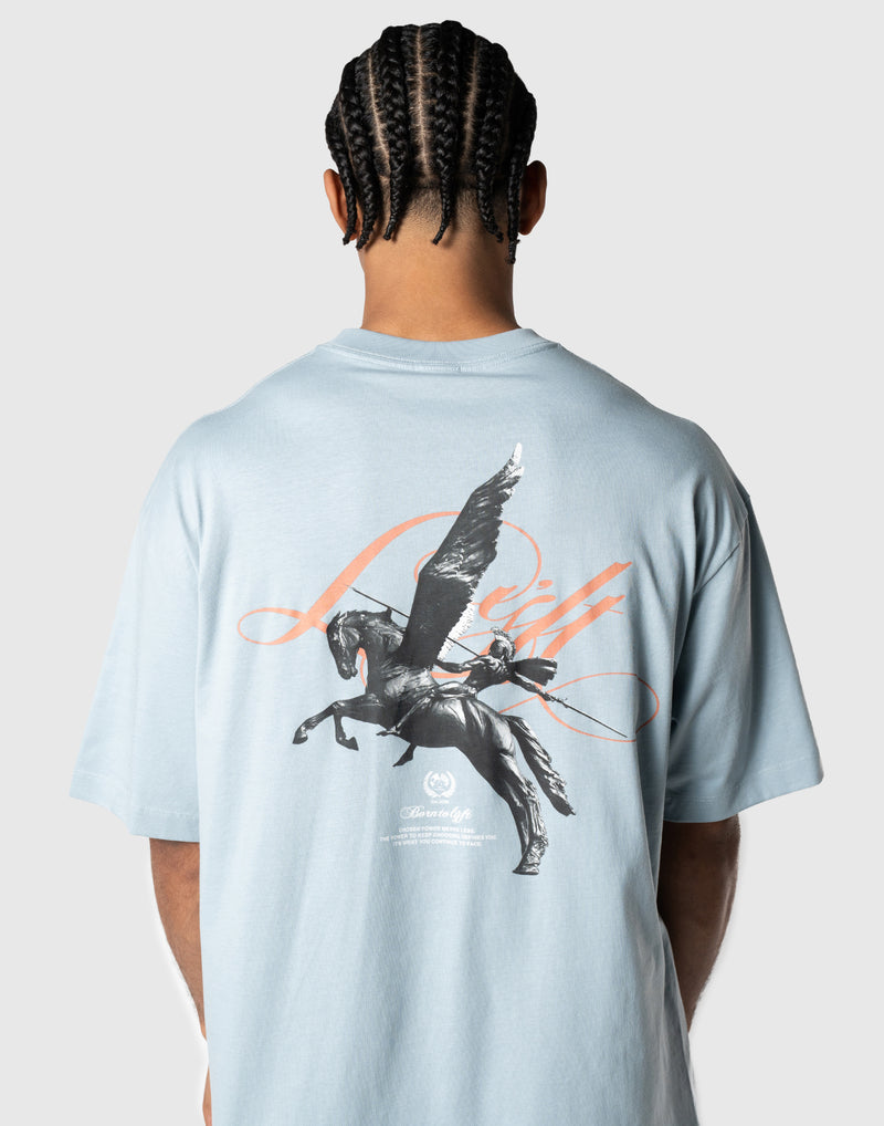 Pegasus Graphic Big T-Shirt - L.Blue – LÝFT