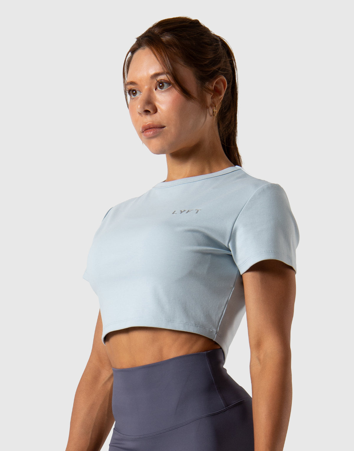 LÝFT Logo Short Length T-Shirt - Blue