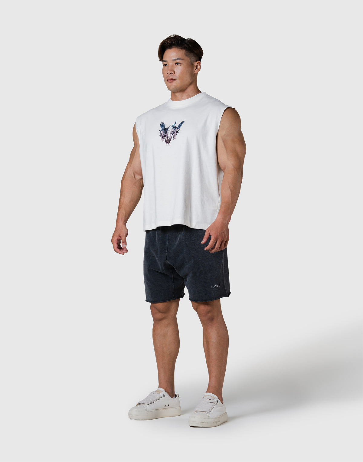Angel Graphic Vintage Tanktop - Ivory