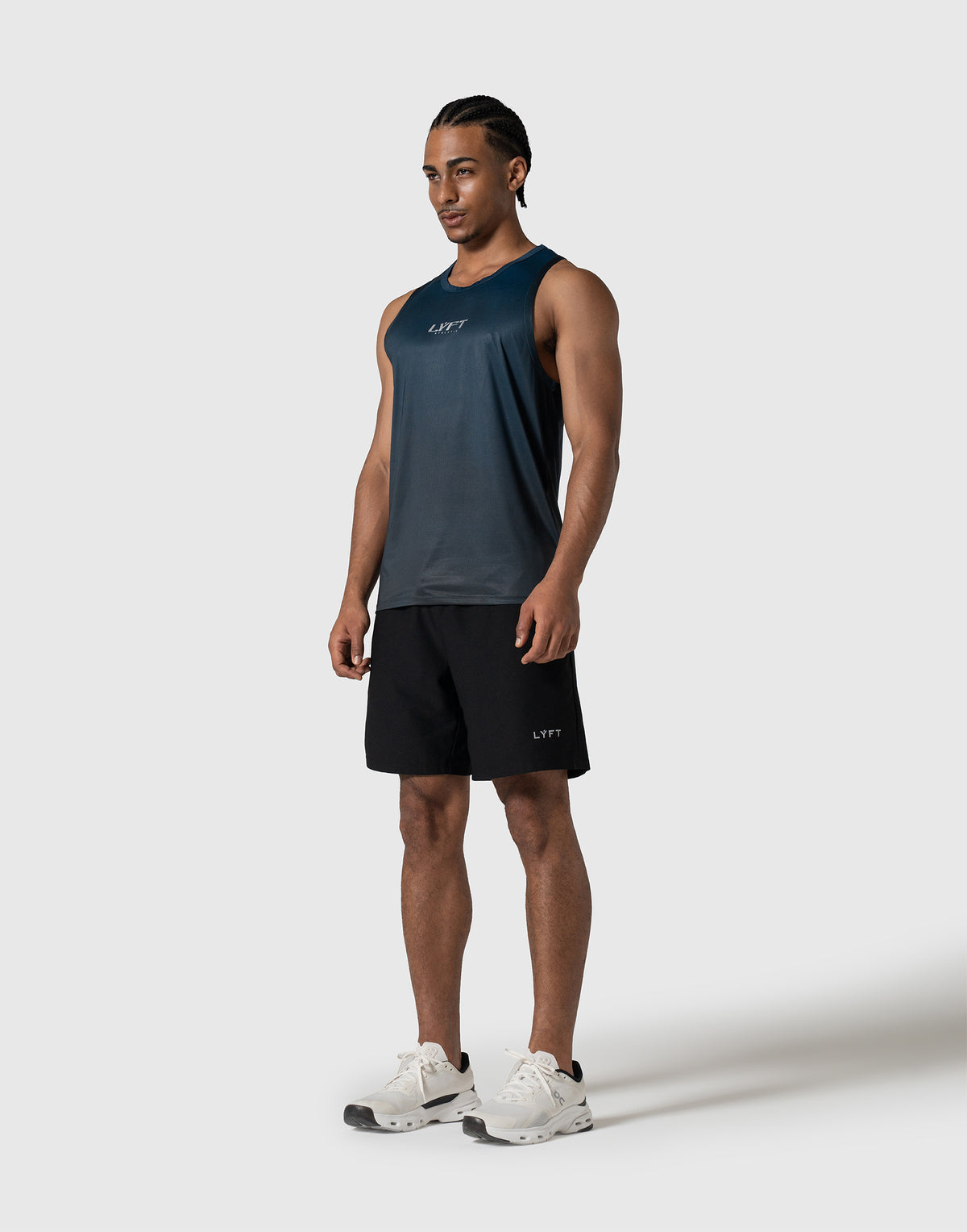 LÝFT Gradation Stretch Tanktop - Navy