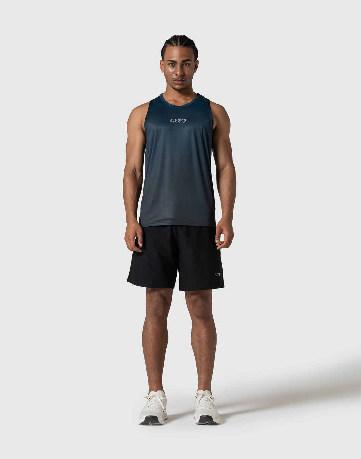 LÝFT Gradation Stretch Tanktop - Navy