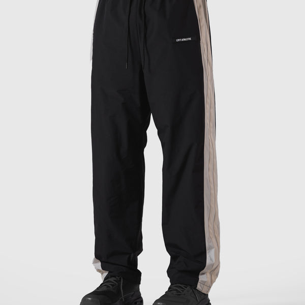 LÝFT Athletic 2Line Wide Straight Pants - Black