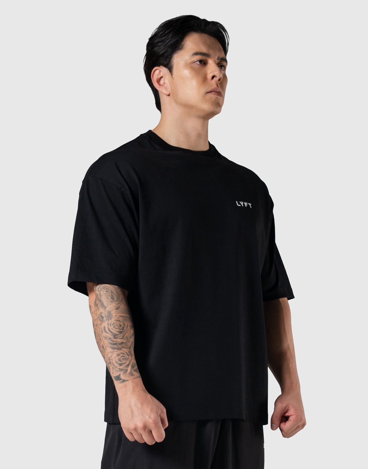 TEAM LÝFT Logo Big T-Shirt - Black