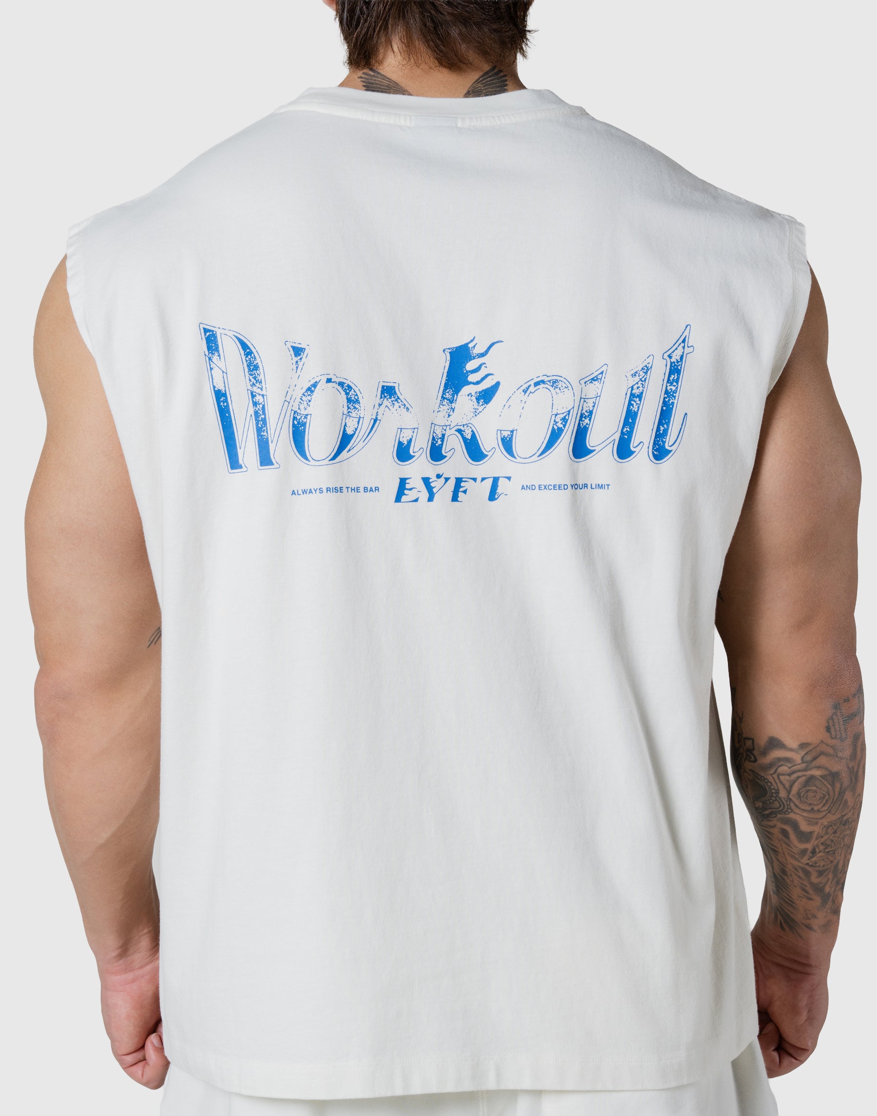 Work Out Graphic Vintage Tanktop - Ivory – LÝFT