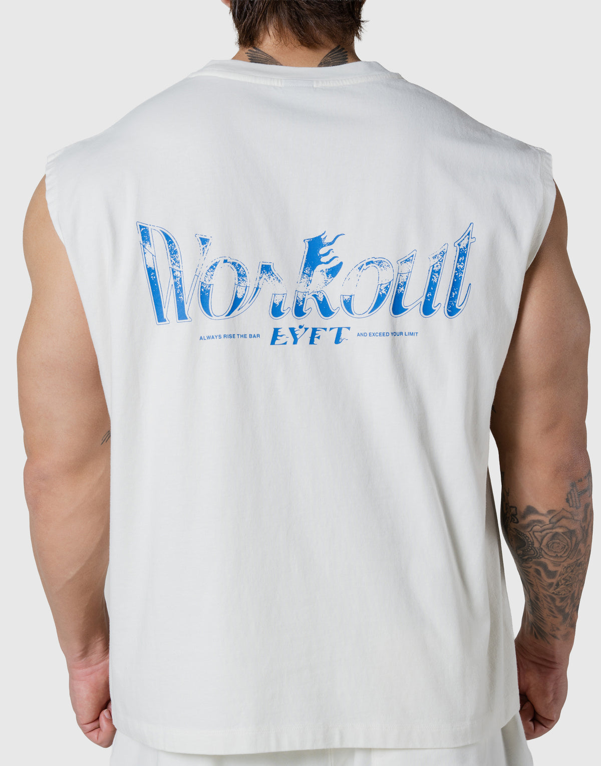 Work Out Graphic Vintage Tanktop - Ivory