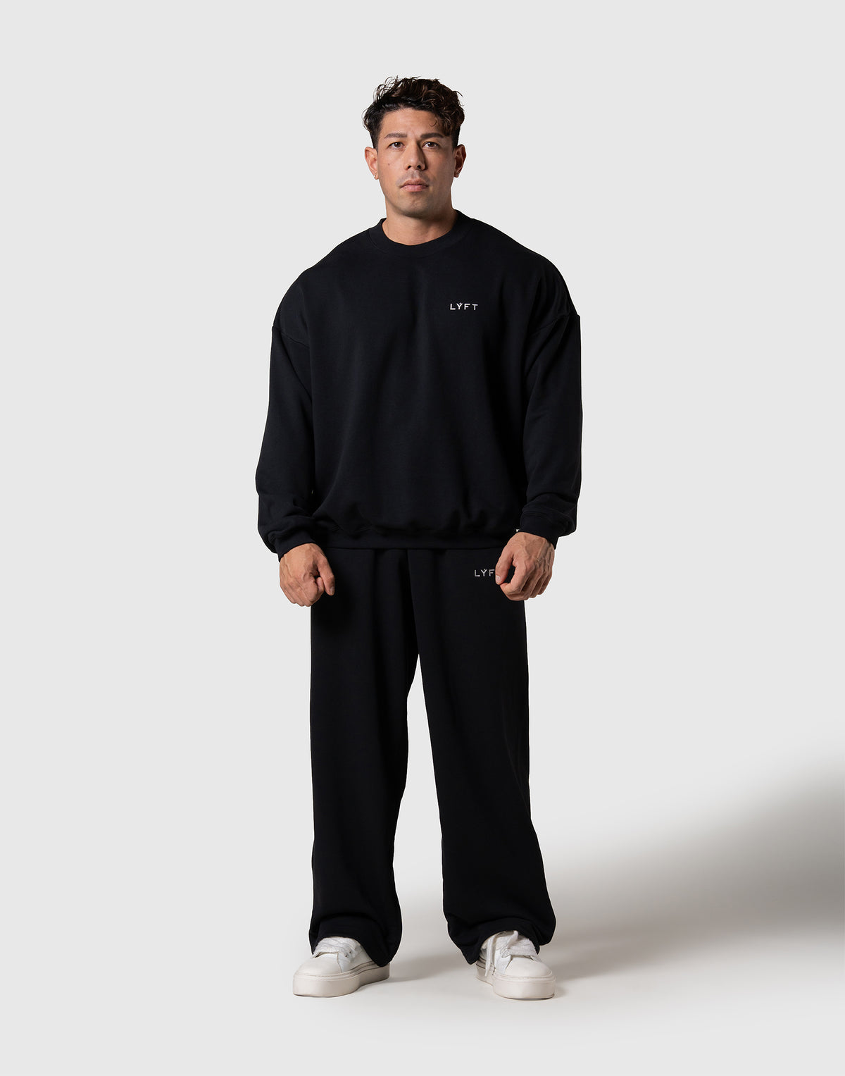 One Point LÝFT Logo Crewneck Sweat - Black