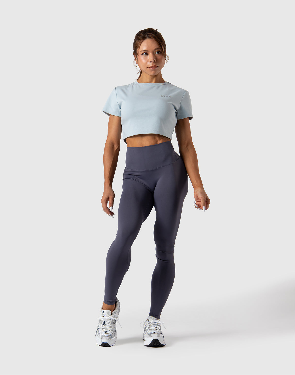 LÝFT Logo Short Length T-Shirt - Blue