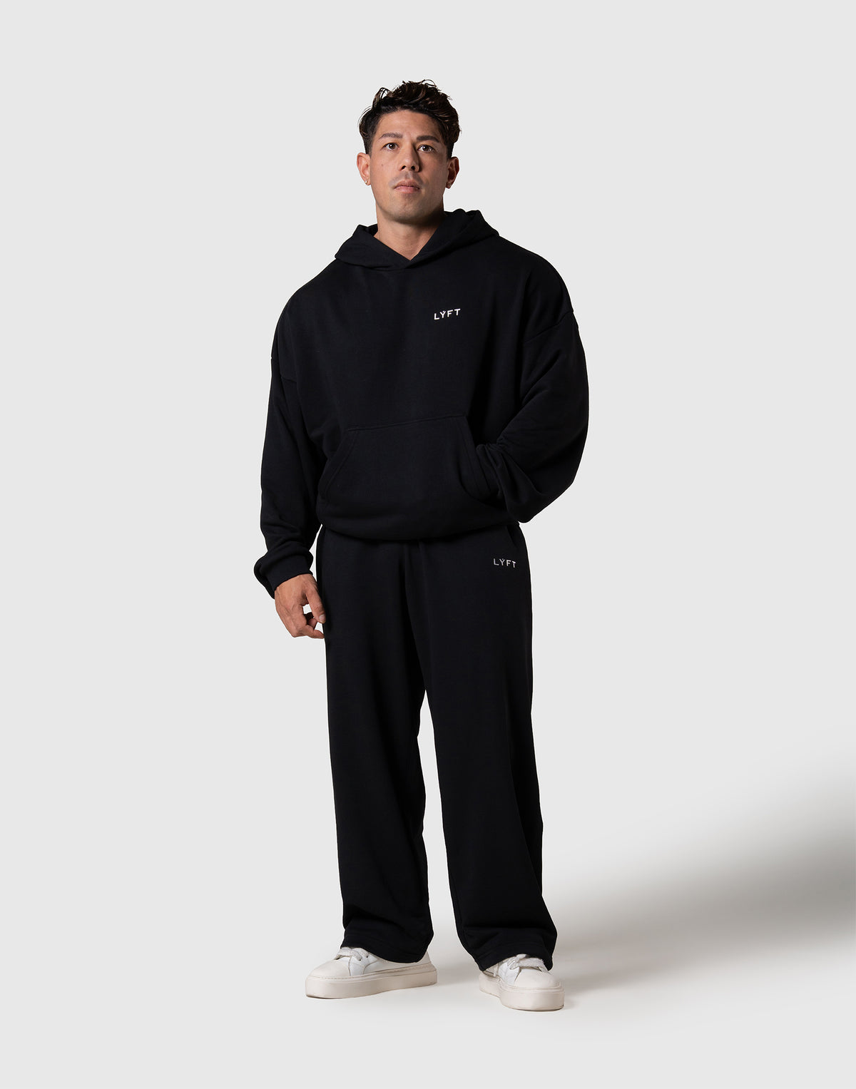 One Point LÝFT Logo Sweat Hoodie - Black