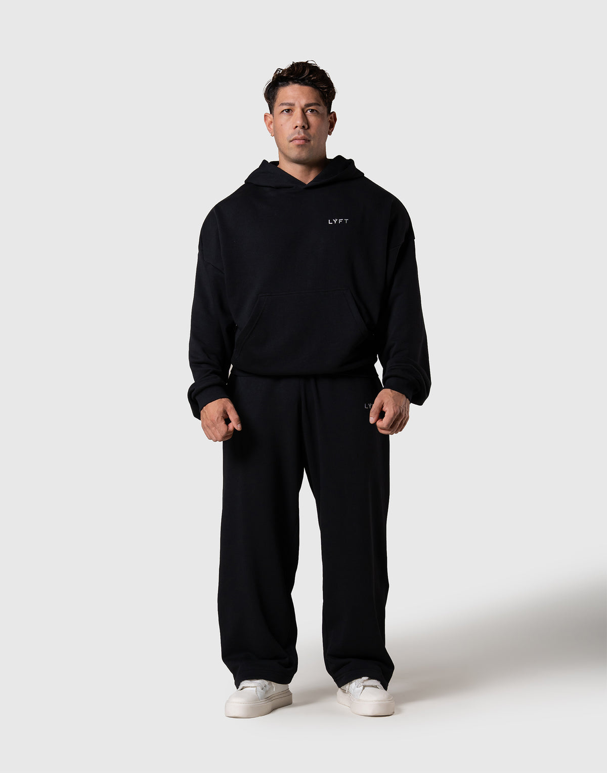 One Point LÝFT Logo Sweat Hoodie - Black