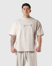 LÝFT Vintage Logo Big T-Shirt - Ivory