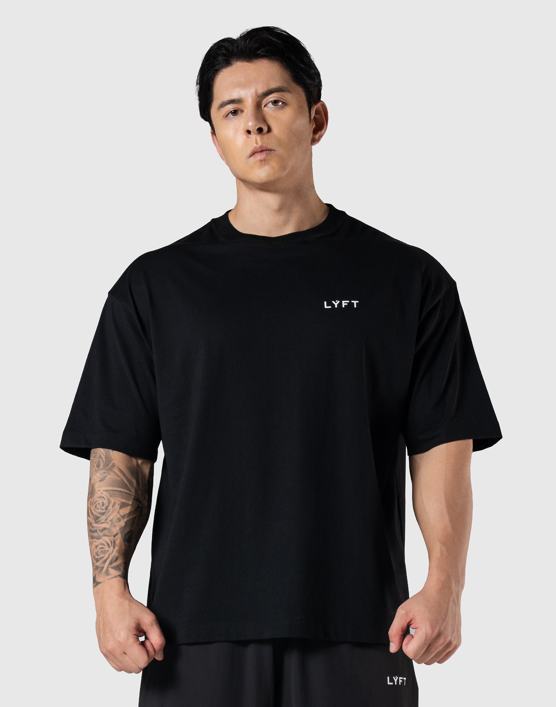 TEAM LÝFT Logo Big T-Shirt - Black