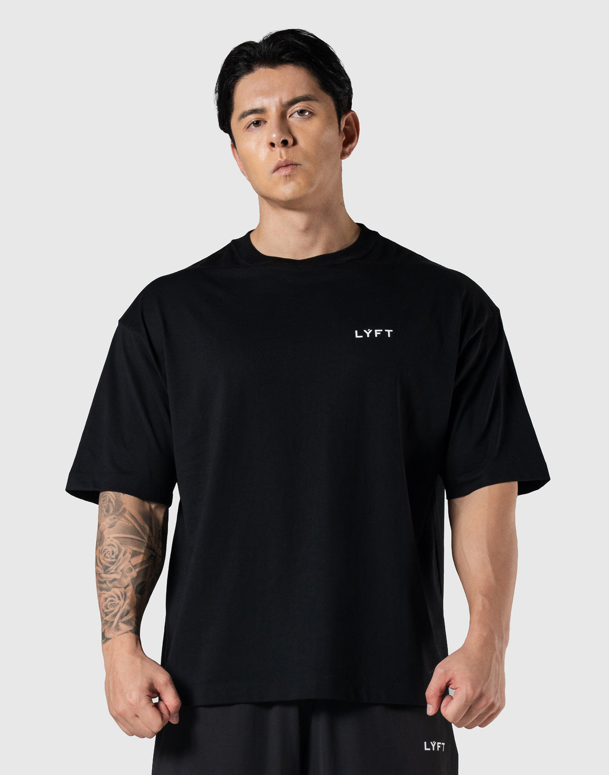 TEAM LÝFT Logo Big T-Shirt - Black