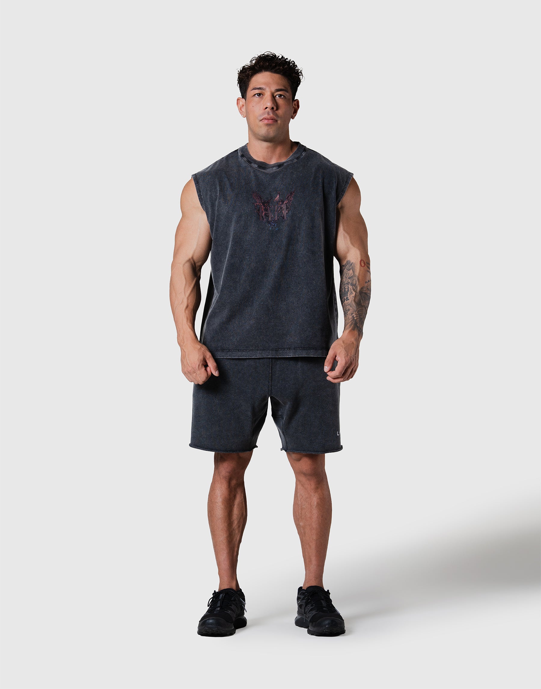 Angel Graphic Vintage Tanktop - Black – LÝFT