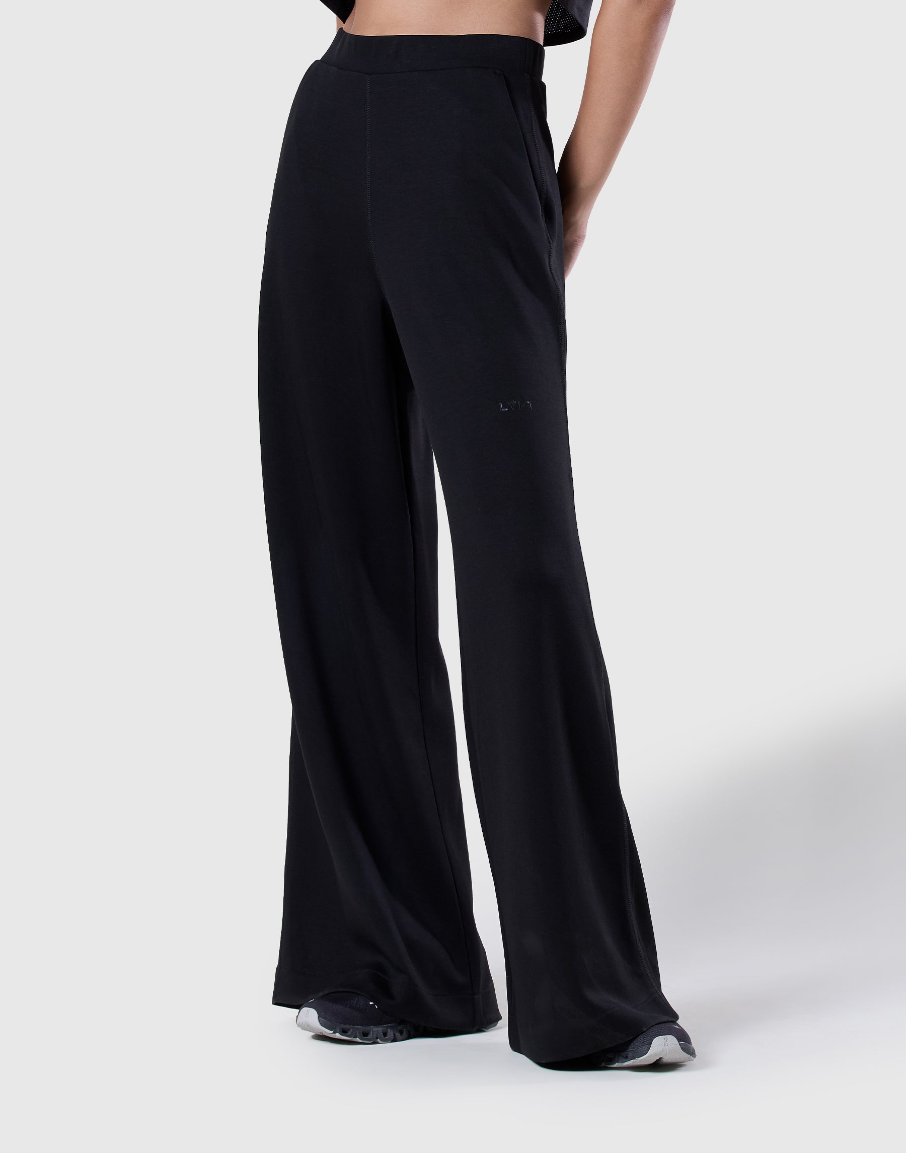Double-Knit Straight-Leg Pants - Black – LÝFT