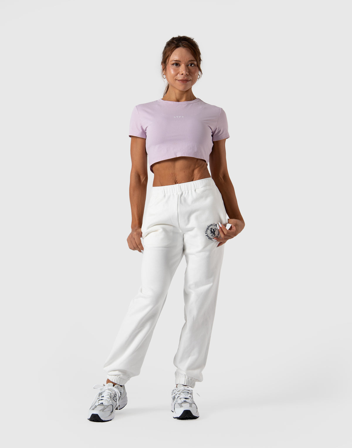 Soft Mesh Cropped T-Shirt - Pink