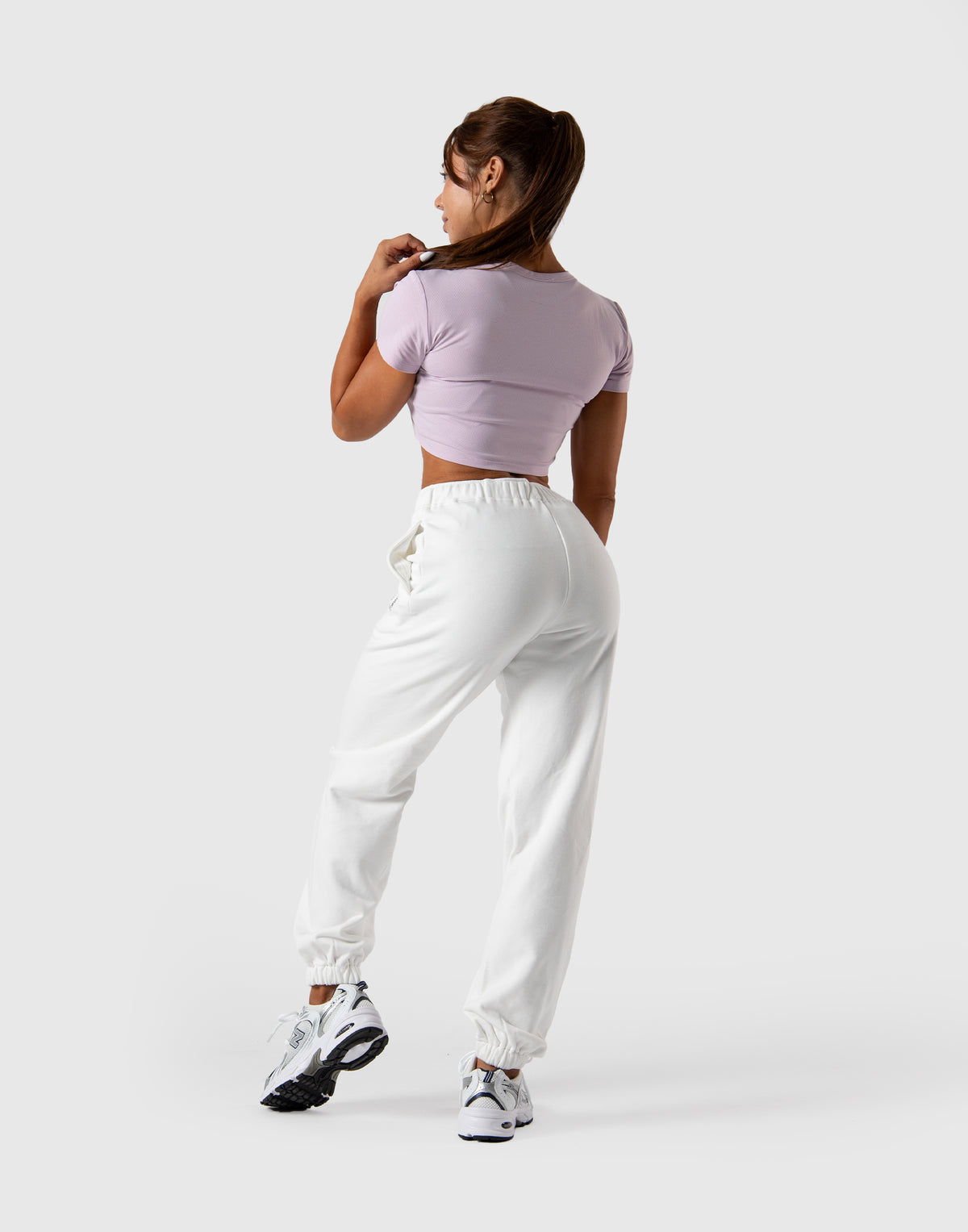 Soft Mesh Cropped T-Shirt - Pink