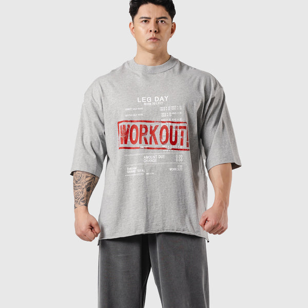 Leg Day Vintage Extra Big T-Shirt - Grey – LÝFT