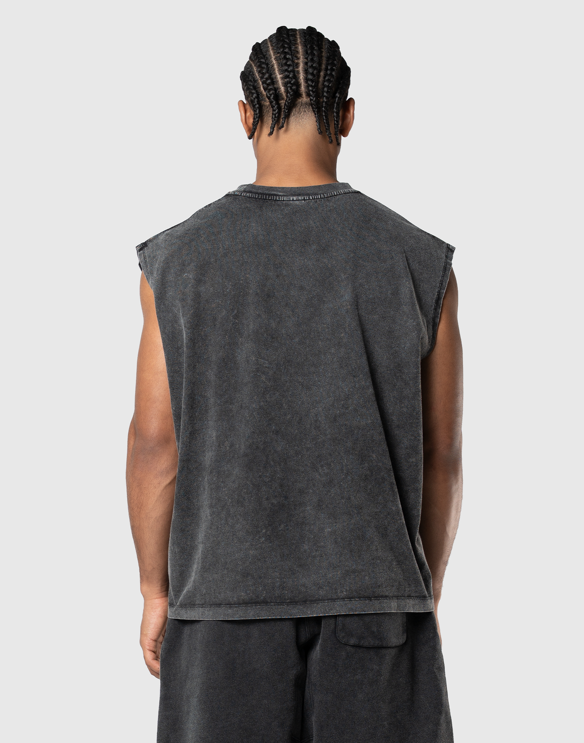 Warrior Graphic Vintage Tanktop - Black