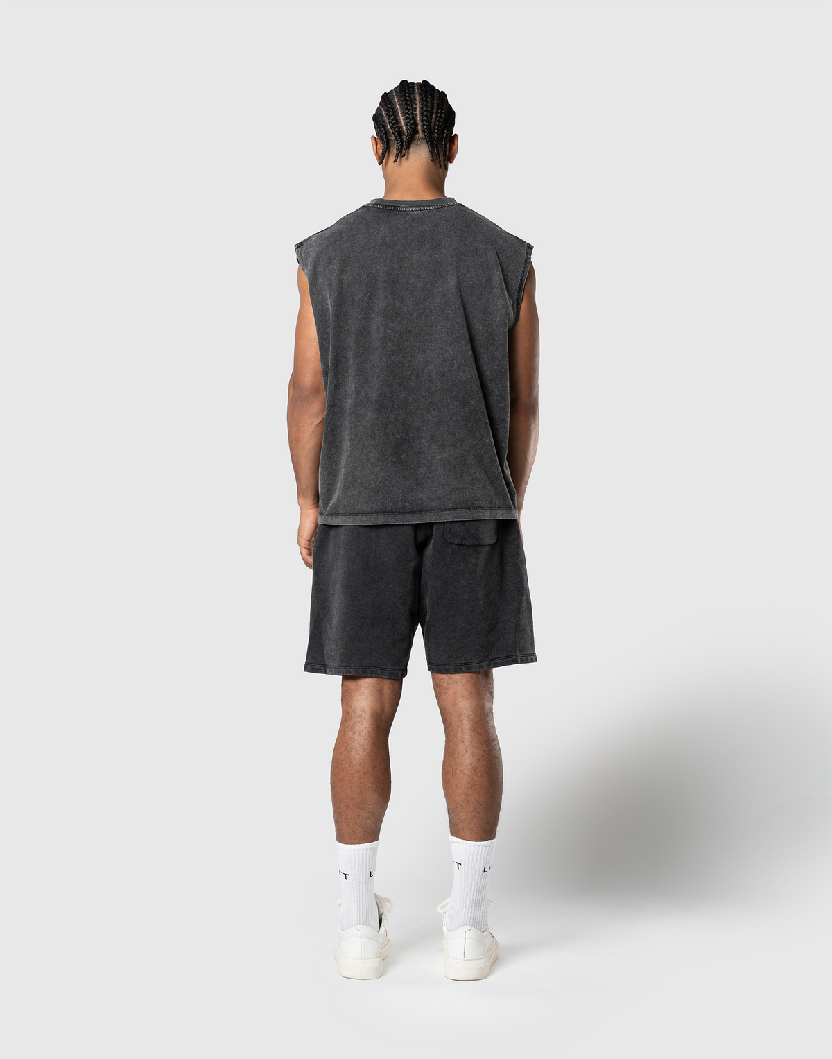 Warrior Graphic Vintage Tanktop - Black
