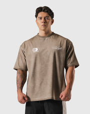 Extend Cotton Team LÝFT Graphic Big T-Shirt - Beige