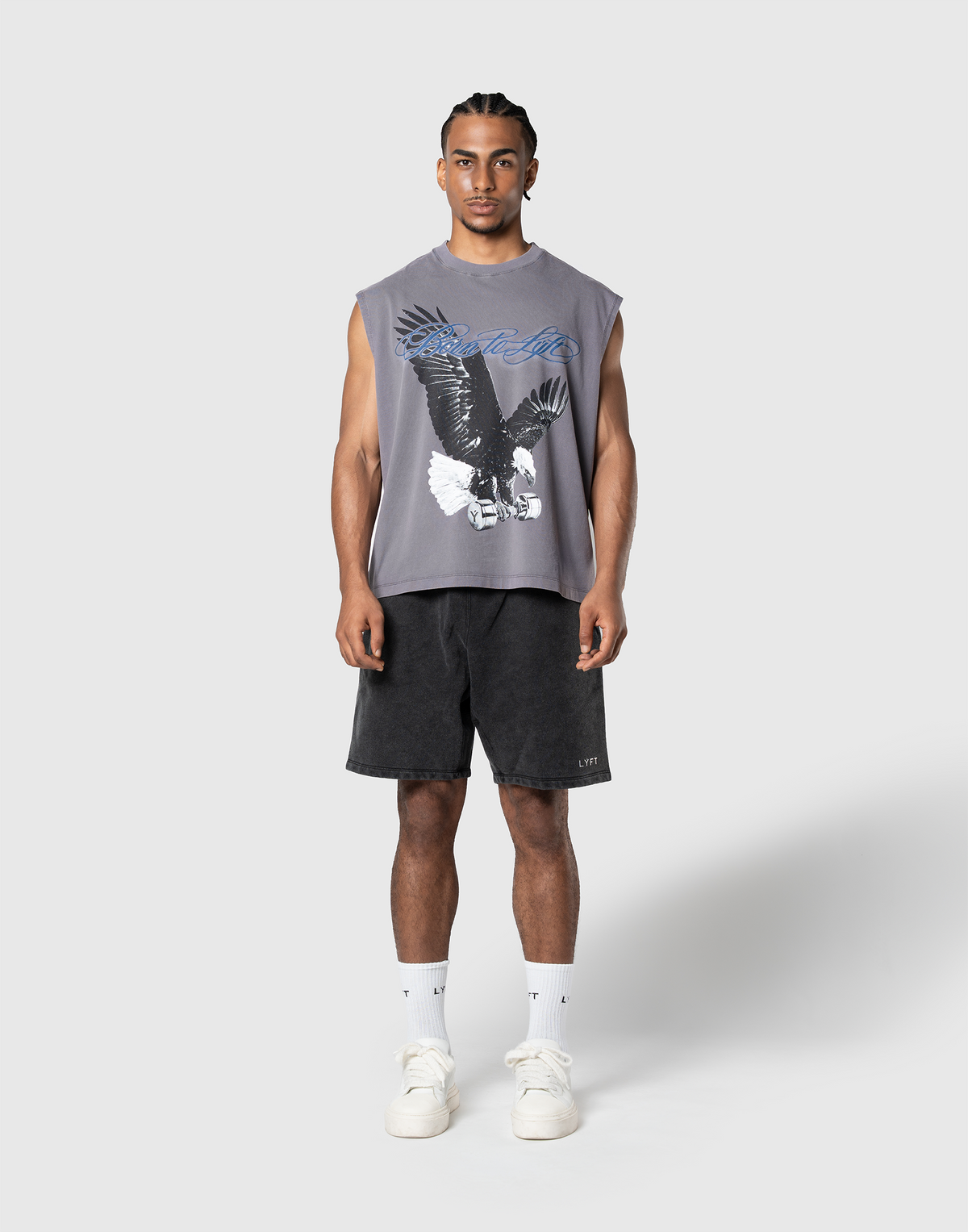 Iron Eagle Graphic Vintage Tanktop - Purple