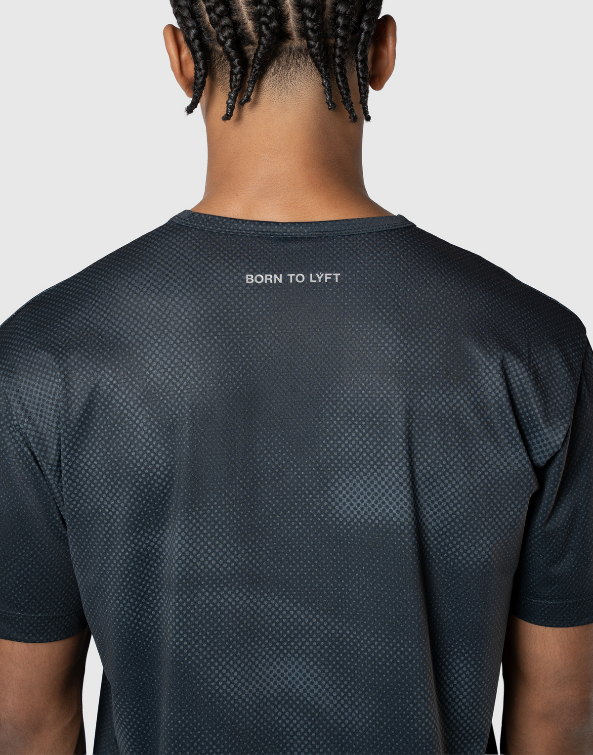 LÝFT Allover Print Standard Stretch T-Shirt - Black