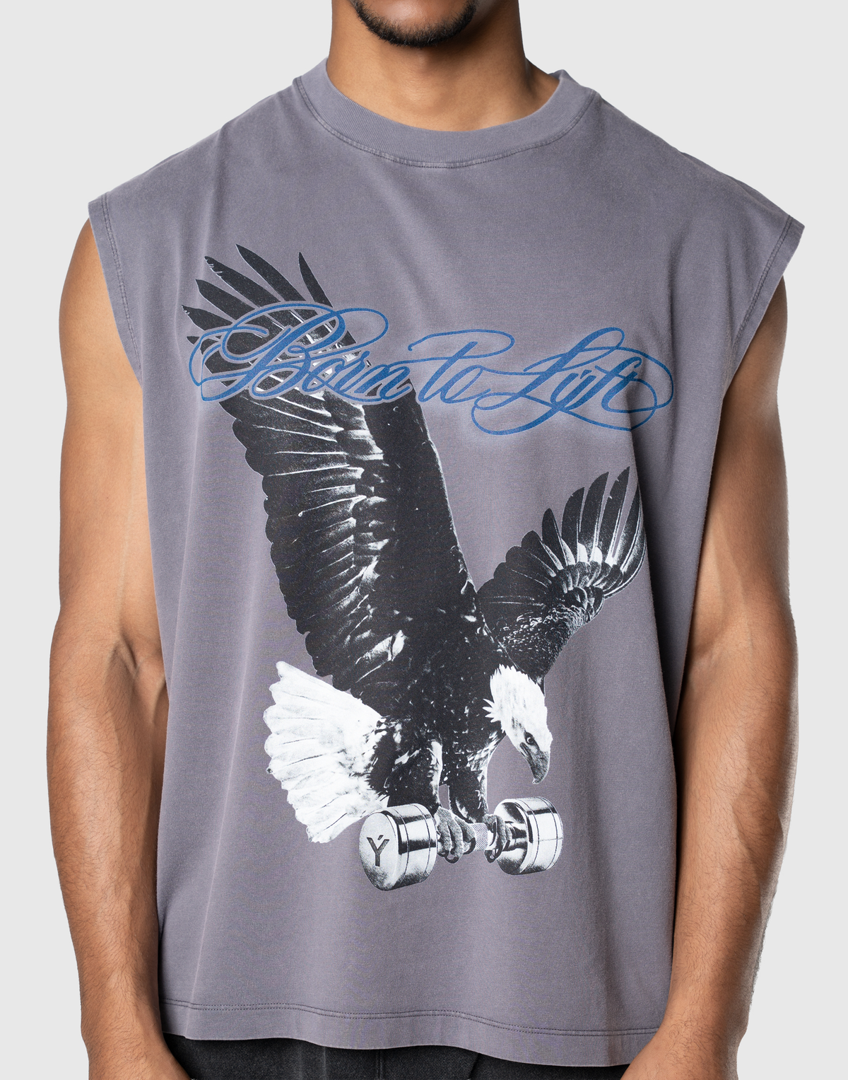 Iron Eagle Graphic Vintage Tanktop - Purple