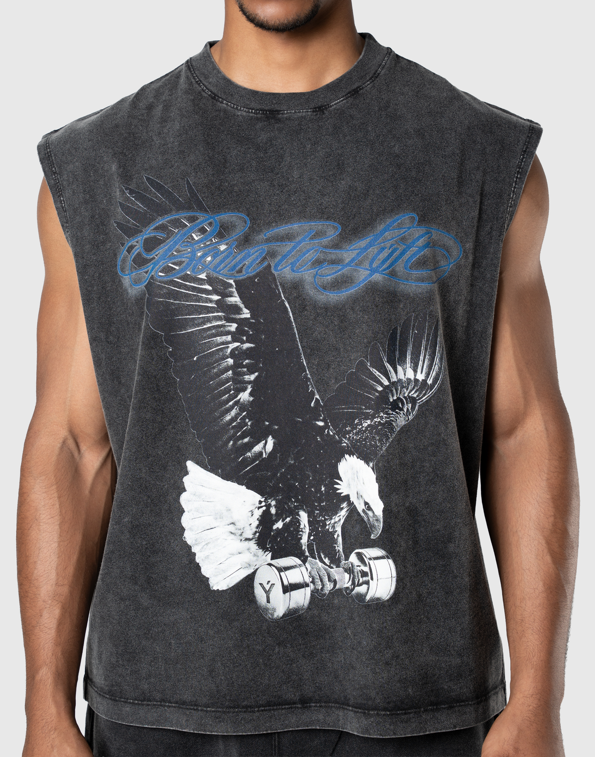 Iron Eagle Graphic Vintage Tanktop - Black
