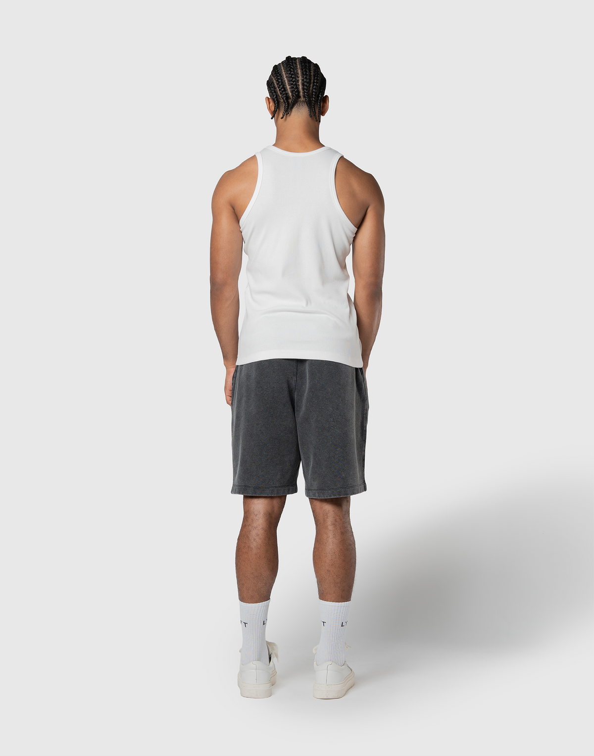 Iron Cross Logo Rib Tanktop - White