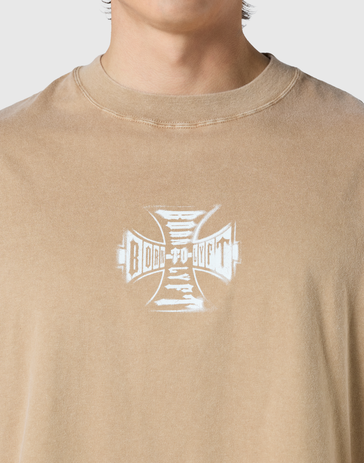 Iron Cross Logo Vintage Tanktop - Brown