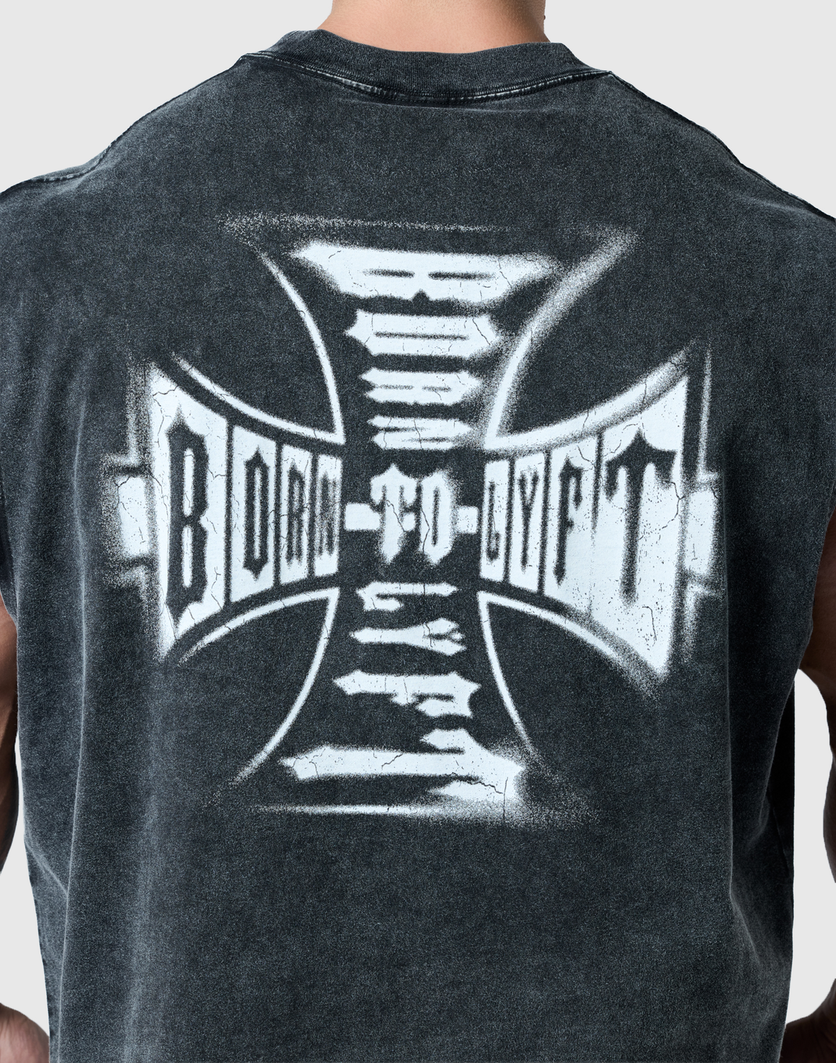 Iron Cross Logo Vintage Tanktop - Black