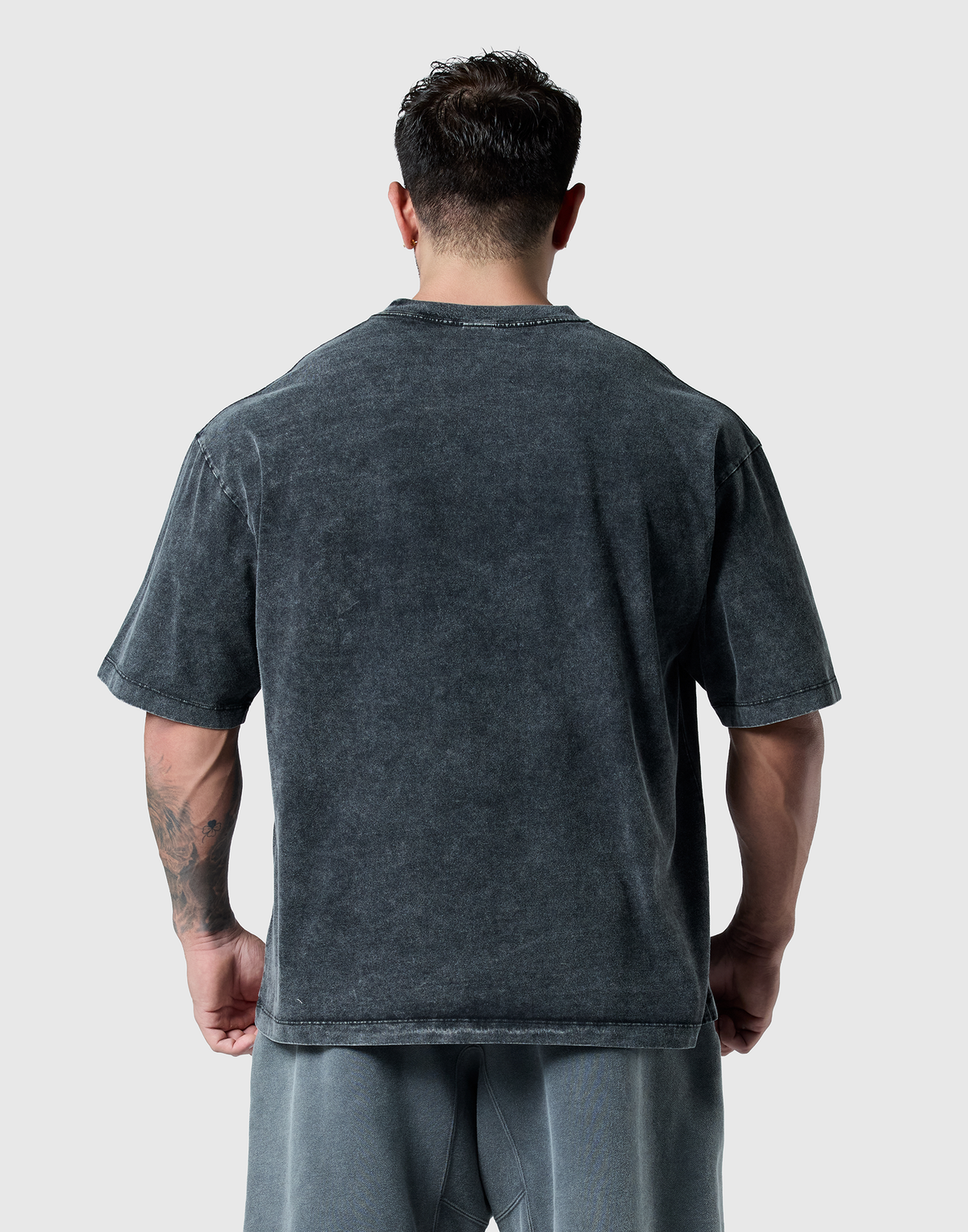 Warrior Graphic Vintage Big T-Shirt - Black
