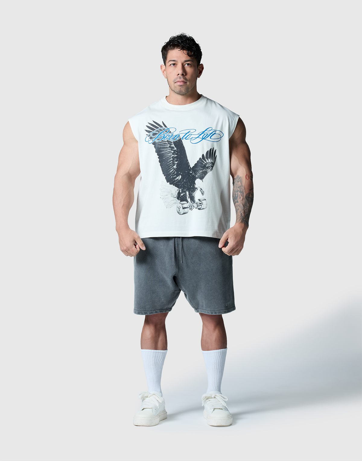Iron Eagle Graphic Vintage Tanktop - Ivory