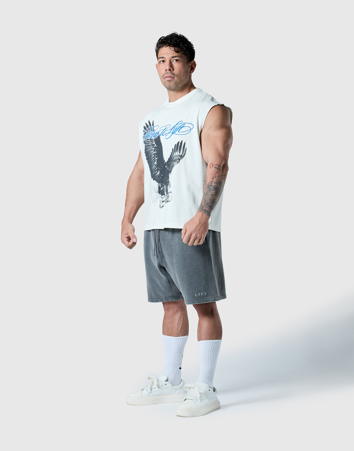 Iron Eagle Graphic Vintage Tanktop - Ivory