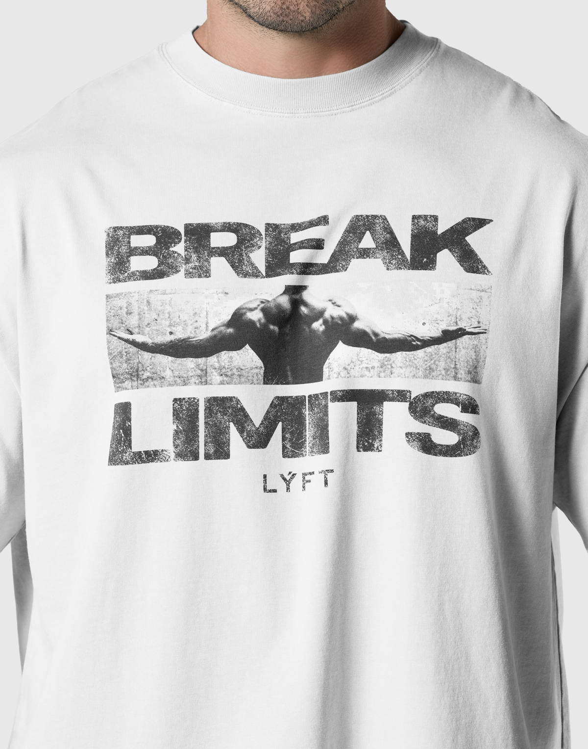 Original Photo Graphic Vintage Big T-Shirt - Grey